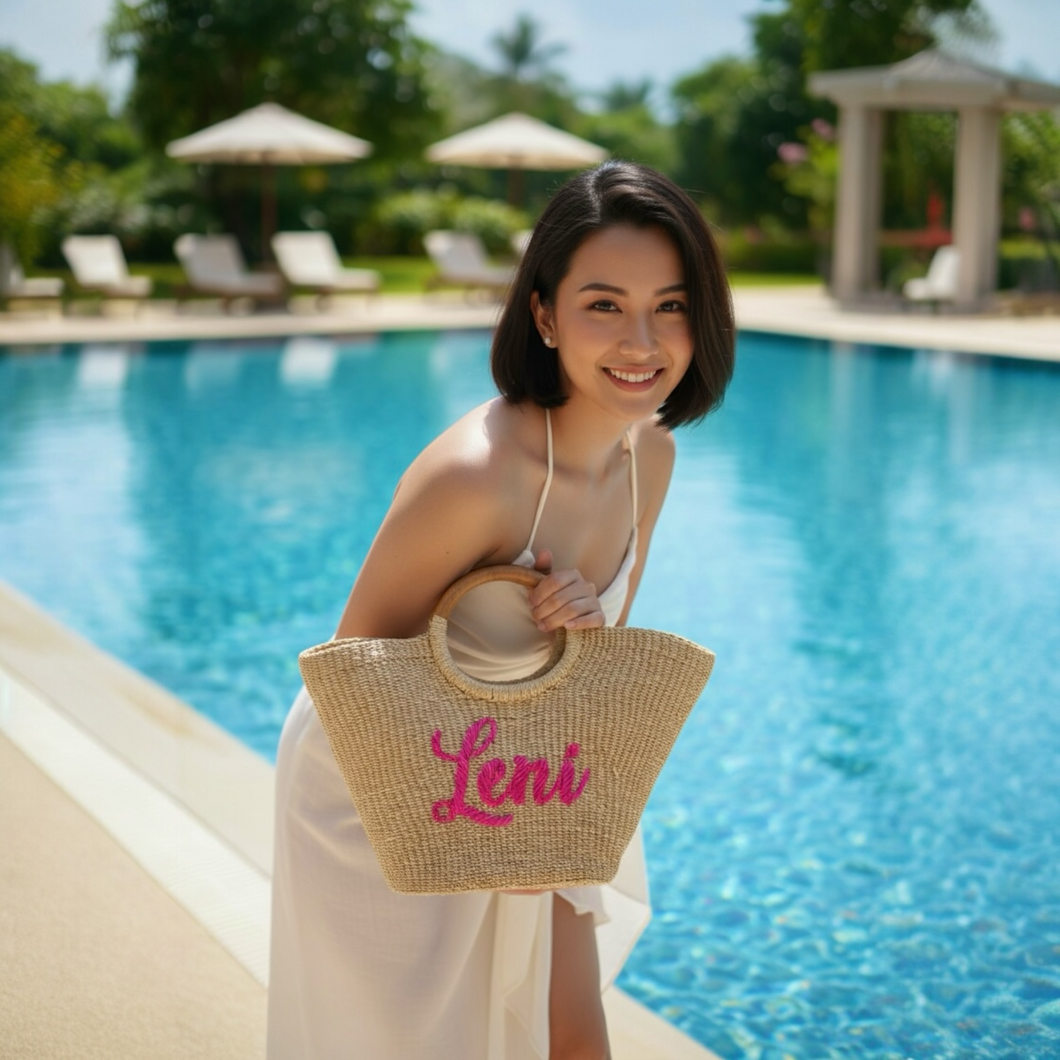 12pcs Personalized Abaca Bag