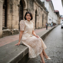 Load image into Gallery viewer, Filipiñiana Blouse and Skirt with Lazer Weave
