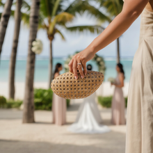 Load image into Gallery viewer, Classic Acrylic Rattan Clutch

