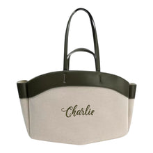 Load image into Gallery viewer, Classic Leather Trim Canvas Bag
