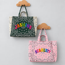 Load image into Gallery viewer, Bandana Quilted Tote Bag
