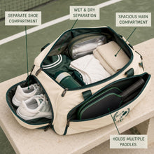 Cargar imagen en el visor de la galería, Personalized Pickleball Bag with Shoe Compartment
