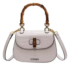 Carica l&#39;immagine nel visualizzatore di Gallery, Bamboo Croco Handbag
