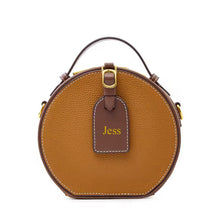 Load image into Gallery viewer, Mini Round Leather Bag
