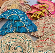 Load image into Gallery viewer, Colorful Woven Fan
