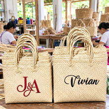Load image into Gallery viewer, Buri Bayong Bag with Personalized Embroidery
