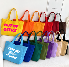 Load image into Gallery viewer, Graphic Canvas Tote Bag
