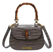 Carica l&#39;immagine nel visualizzatore di Gallery, Bamboo Croco Handbag
