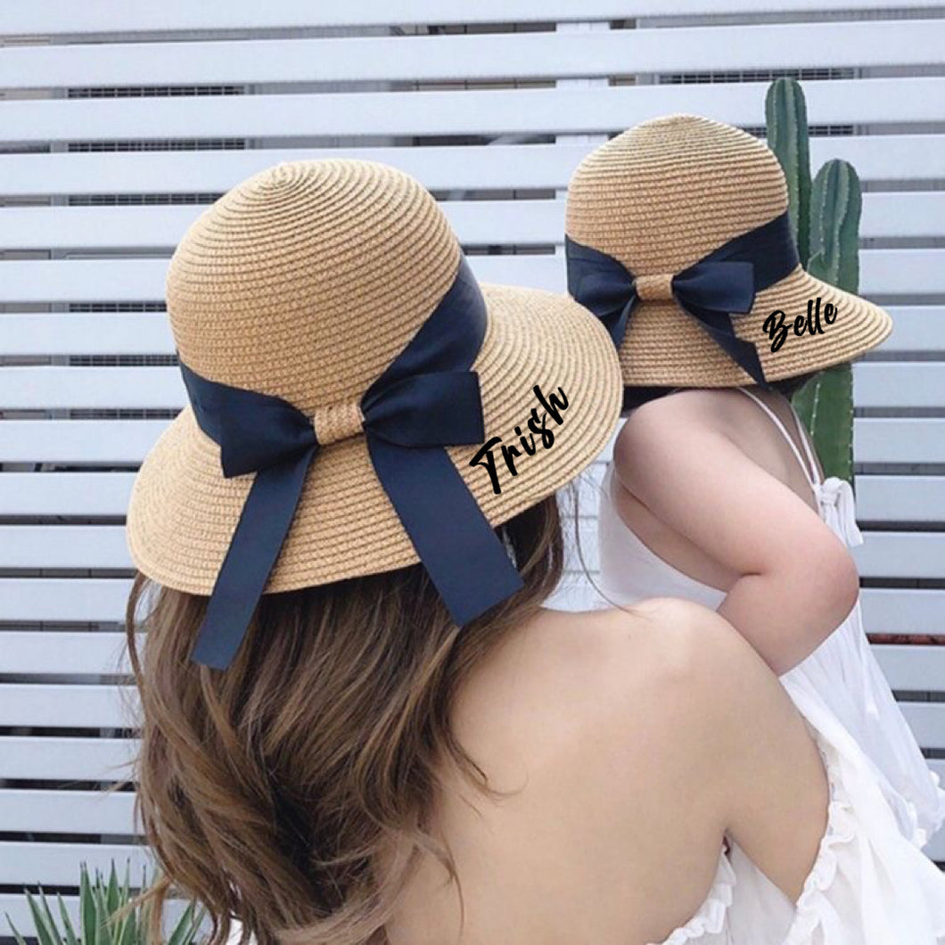 Mother & Daughter Straw Hat Set