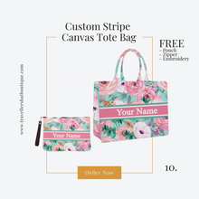 Load image into Gallery viewer, Custom Stripe + Pouch Set
