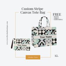 Carregar imagem no visualizador da galeria, Custom Stripe + Pouch Set
