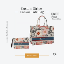 Load image into Gallery viewer, Custom Stripe + Pouch Set
