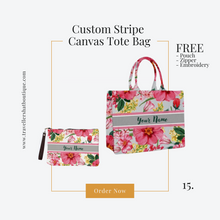 Carregar imagem no visualizador da galeria, Custom Stripe + Pouch Set
