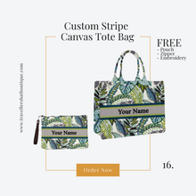 Load image into Gallery viewer, Custom Stripe + Pouch Set
