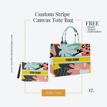 Lataa kuva Galleria-katseluun, Custom Stripe + Pouch Set
