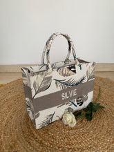 Load image into Gallery viewer, PREMIUM QUALITY - EMBROIDERED Custom Stripe Canvas Tote Bag

