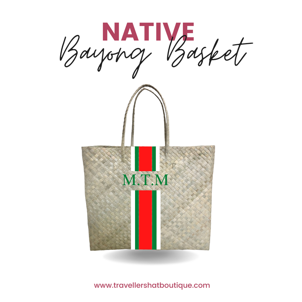 Native Bayong Basket - Travellers Hat Boutique