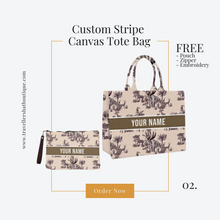 Carica l&#39;immagine nel visualizzatore di Gallery, Custom Stripe + Pouch Set
