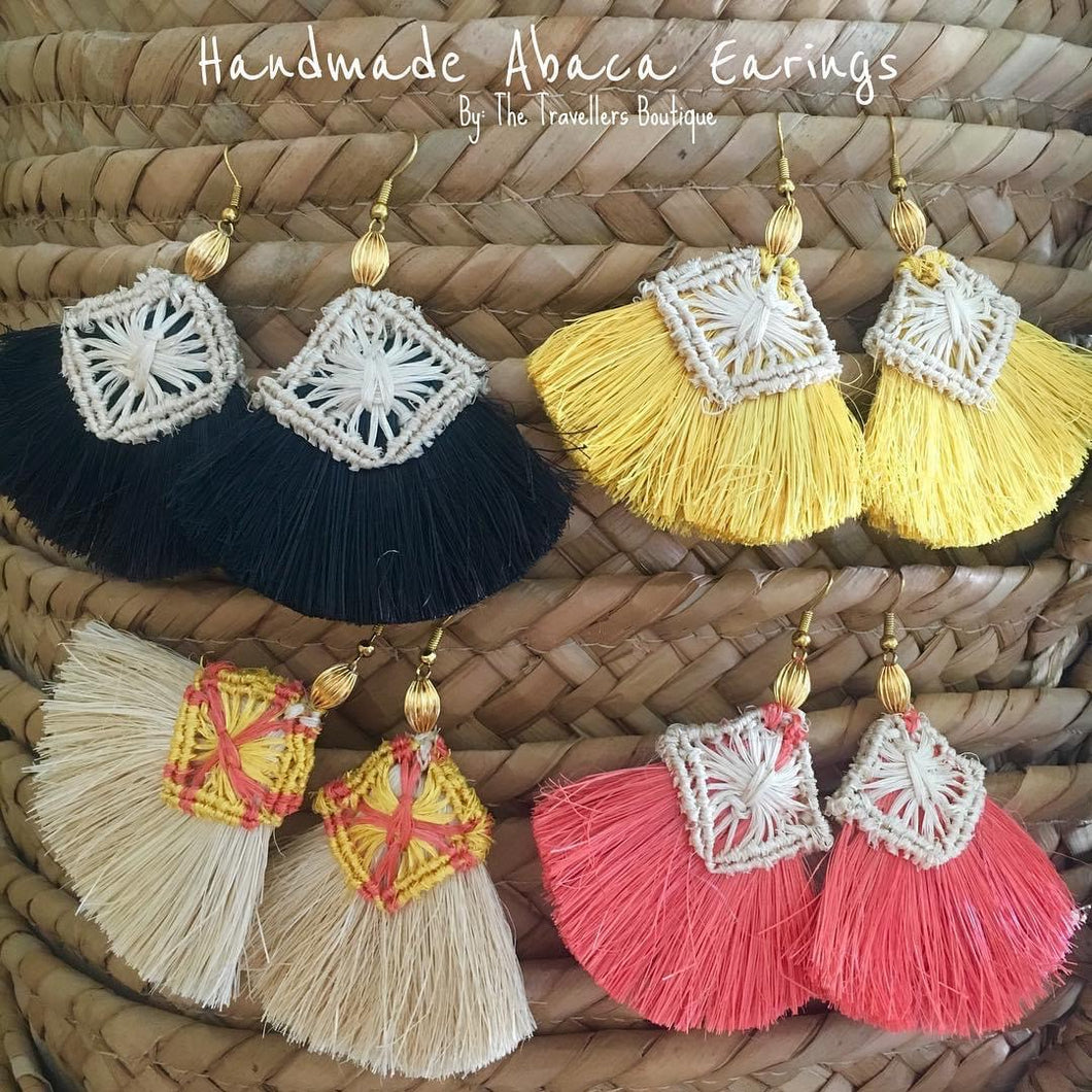 Handmade Abaca Earrings