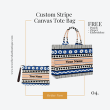 Load image into Gallery viewer, Custom Stripe + Pouch Set
