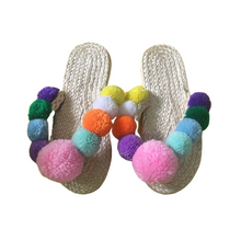 Load image into Gallery viewer, Abaca Pompom Slippers
