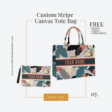 Lataa kuva Galleria-katseluun, Custom Stripe + Pouch Set
