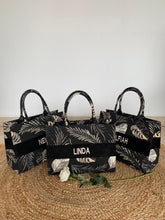 Load image into Gallery viewer, PREMIUM QUALITY - EMBROIDERED Custom Stripe Canvas Tote Bag
