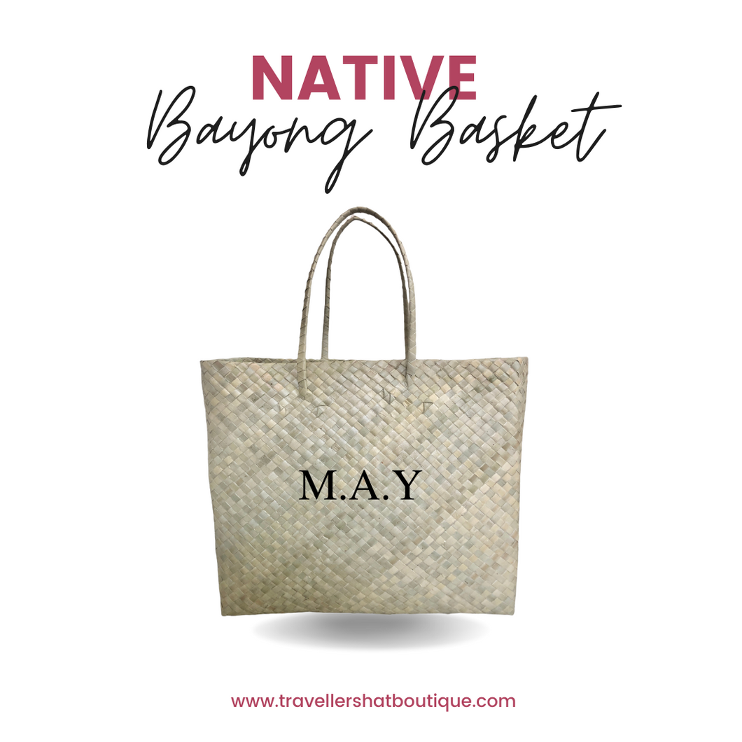 Native Bayong Basket - Travellers Hat Boutique