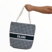 Load image into Gallery viewer, Striped Flat Tote Bag
