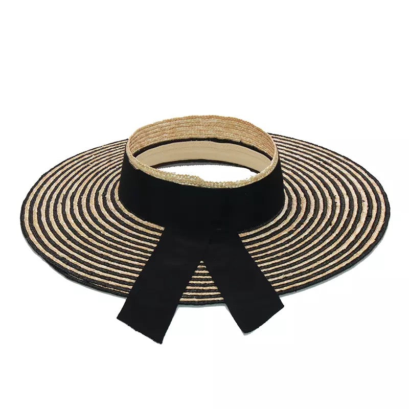 Stripe Wide Brim Visor