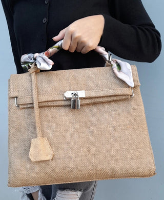 Jute Kelly Bag