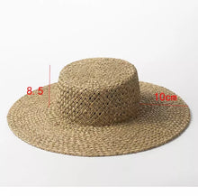 Load image into Gallery viewer, Seagrass Boater Hat
