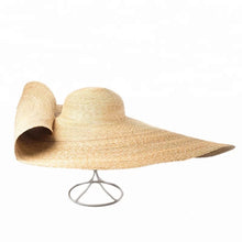 Load image into Gallery viewer, Oversized Wheat  Straw Hat
