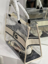 Lataa kuva Galleria-katseluun, PVC Stripe Tote Bag
