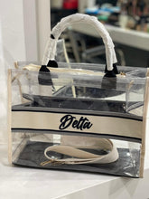 Lataa kuva Galleria-katseluun, PVC Stripe Tote Bag
