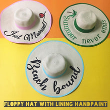 Carica l&#39;immagine nel visualizzatore di Gallery, Custom Hand-painted Floppy Hat
