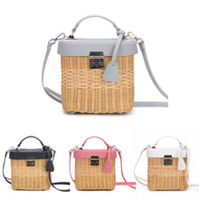 Load image into Gallery viewer, Crossbody Rattan Box
