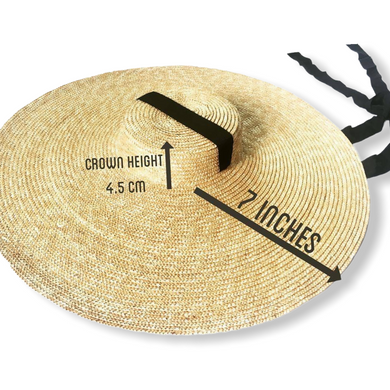 Wheat Straw Hat - L - Travellers Hat Boutique