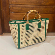 Load image into Gallery viewer, Bamboo Leather Tote

