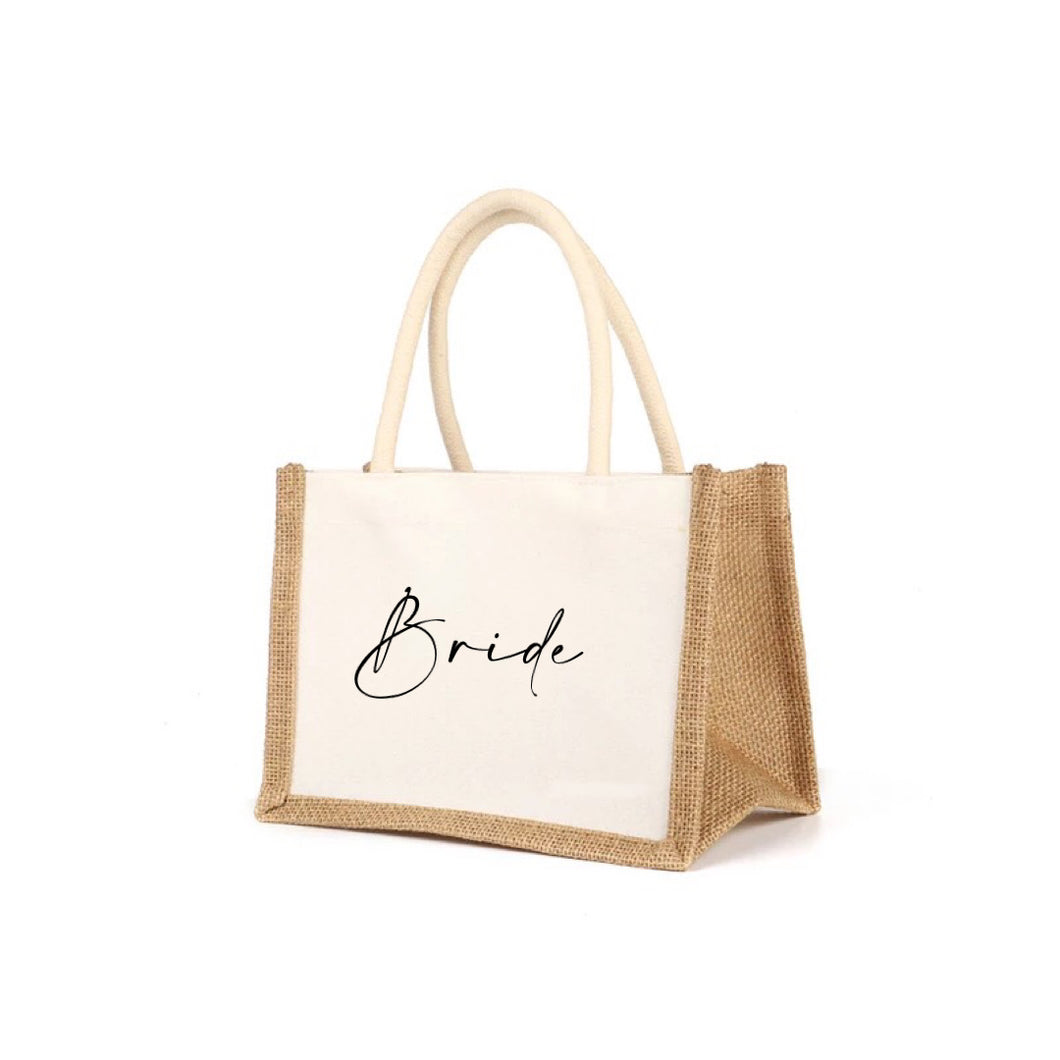 Embroidered Linen Tote