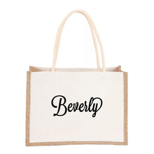 Load image into Gallery viewer, Embroidered Linen Tote
